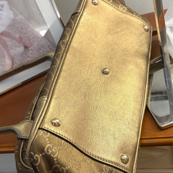 Gucci Brown and Gold GG shoulder bag - Picture 8 of 9